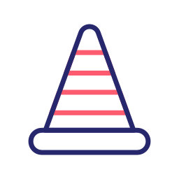 Traffic cone icon