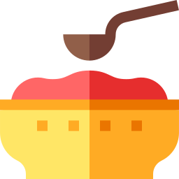 pasta de frijol rojo icono