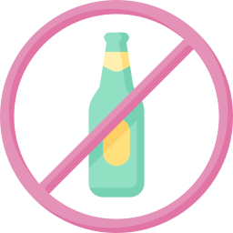 Alcohol free icon