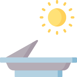 Sun clock icon