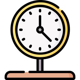 reloj de escritorio icono