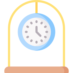 zegar biurkowy ikona