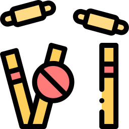 tocón de cricket icono