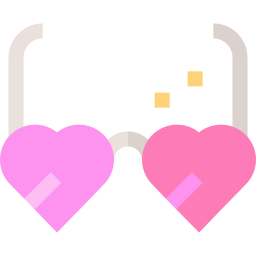 gafas de corazón icono