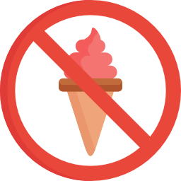 No ice cream icon