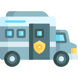 Prisoner transport vehicle icon