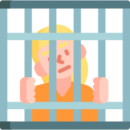 Behind bars icon