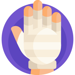 Elastic handwraps icon