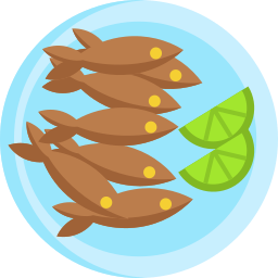 Small dried fish icon