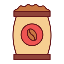 bolsa de café icono
