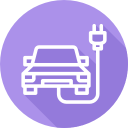 Electric car icon