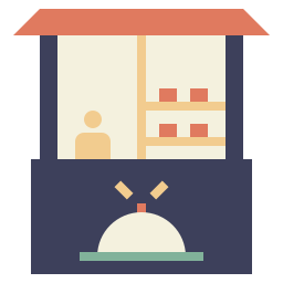 Food stall icon