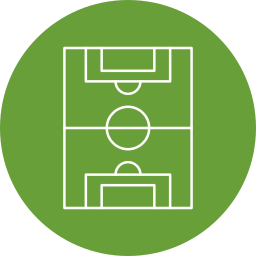 campo de fútbol icono