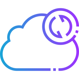 sincronizzazione cloud icona