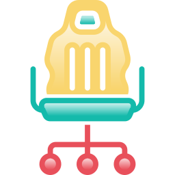 Gaming chair icon