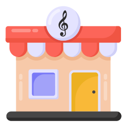 loja de música Ícone