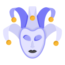 máscara de payaso icono