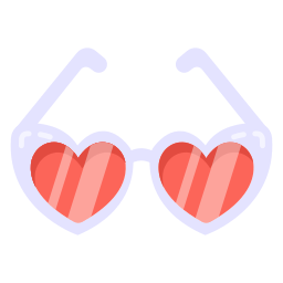 Óculos coração Ícone