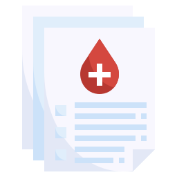 Blood analysis icon