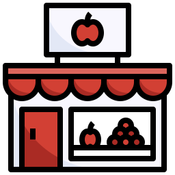 magasin de fruits Icône
