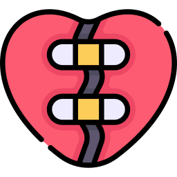 Broken heart icon