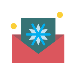 Christmas card icon