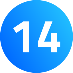 Number 14 icon