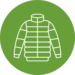Puffer coat icon