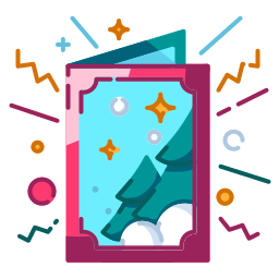 Christmas card icon