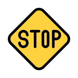 Stop sign icon