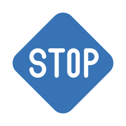 señal de stop icono