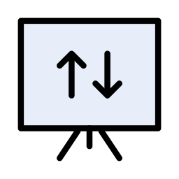 grafico a linee icona