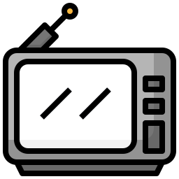 televisión portátil icono