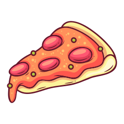 Pizza sticker