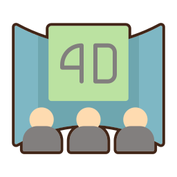 Кинотеатр 4d иконка