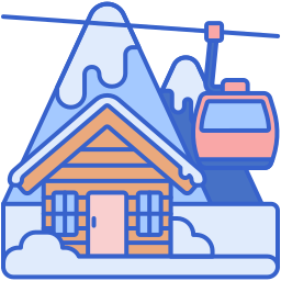 estação de esqui Ícone
