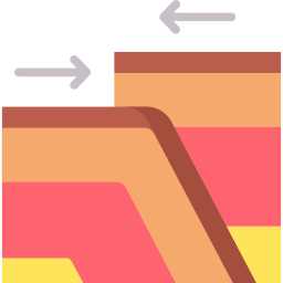 plaques tectoniques Icône