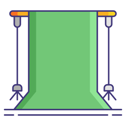 pantalla verde icono