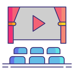 Movie screen icon