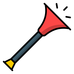 Party trumpets icon