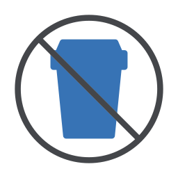 Waste plastic icon