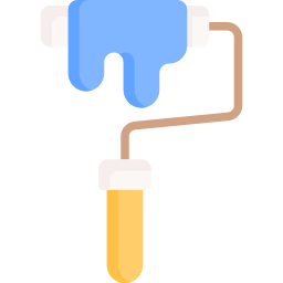 rouleau de peinture Icône