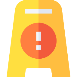 Caution sign icon