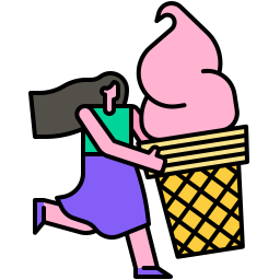 Ice cream cone icon