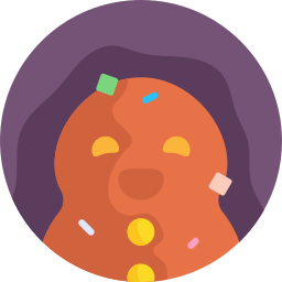 Gingerbread man icon