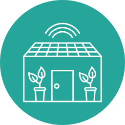 Smart greenhouse icon