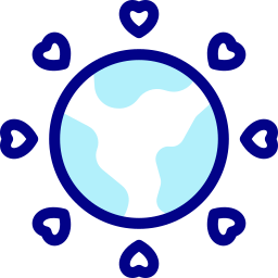 Planet earth icon