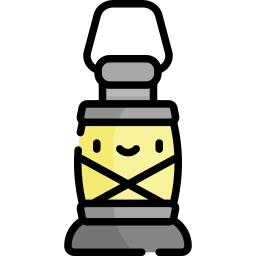 Oil lamp icon