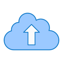 téléchargement dans le cloud Icône