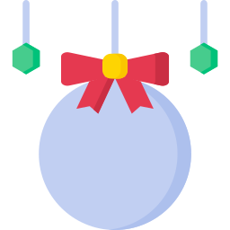 bola navideña icono